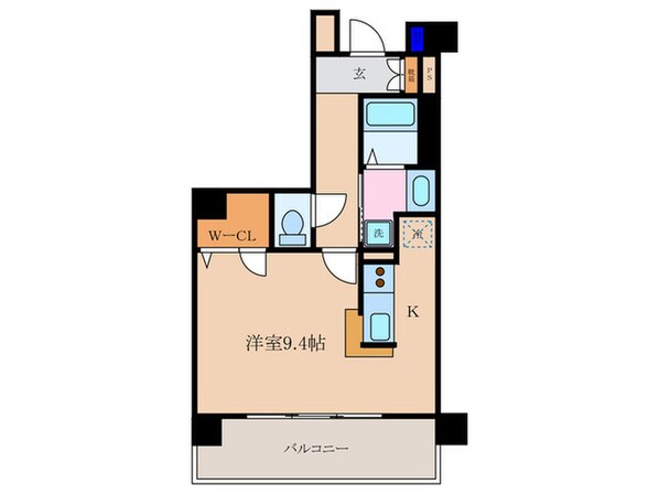 アスヴェル京都四条(406)の物件間取画像